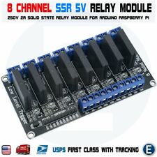 8 Channel 5v Dc Relay Module Solid State Low Level Ssr Avr Dsp For Arduino