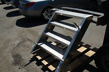 4 Step Platform Stage Ladder Aluminum Stairs Truck Trailer Semi Stairway 32