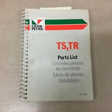 Lister Petter Ts Tr Parts Catalog Manual Book List Diesel Engine Guide 027 08026