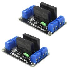 2x Dual Channel 5v Omron High Level Trigger Solid State Relay Module For Arduino