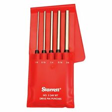 New Starrett S248pc Steel Drive Pin Punch Set 18 316 14 516 38