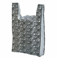 500 Plastic Shopping Bags Zebra T Shirt Grocery Merchandise 11 X 6 X 21