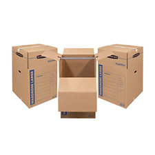 Bankers Box Smoothmove Wardrobe Moving Set Of 3 Tall Boxes Kraft