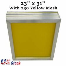 6pcs 23 X 31 Aluminum Silk Screen Frame Printing Screens 230 Yellow Mesh Count