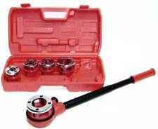 Pipe Threader With 5 Stock Dies Ratchet Handle Pluming Gas Construction Tools Hd
