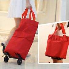 Folding Shopping Bag Cart Wheels Small Pull Buy Vegetables Organizer Tug Package