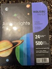 Bright Color Paper Wausau Astrobrights Letter Paper Size 24 Lb Assorted Colo