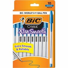 Bic Cristal Xtra Smooth Stic Ball Pen 10 Mm Blue 10 Pack Free Shipping