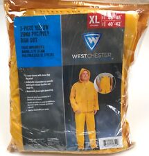 Westchester 3pc Yellow Protective Gear Pvcpoly Rain Suit Size Xl