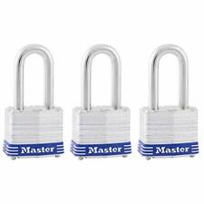 Master Lock 3trilf Outdoor Padlock With Key 3 Pack Assorted Sizes