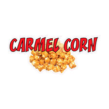 Food Truck Decals Carmel Corn Concession Restaurant Die Cut Vinyl