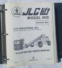 Jlg 40g Telescopic Boom Lift Illustrated Parts Catalog Amp Operating Manual