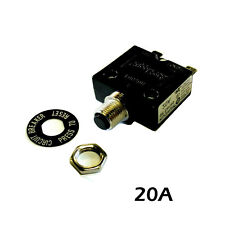 New 20 Amp Push Button Thermal Circuit Breaker 12 50v Dc 125 250v Volt Ac 20a