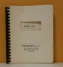 Wavetek 2002 Sweepsignal Generator Instruction Manual