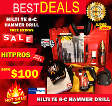 Hilti Te 6 C Hammer Drill Preowned Free Thermo Lot Of Extras Fast Ship
