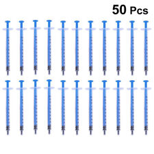 50pcs 1ml Disposable Injector Plastic Syringe Without Needle For Refilling Measu