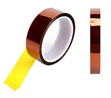 2 Rolls 10mm15mm 108ft High Temperature Heat Resistant Kapton Tape Polyimide No