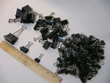 155 Pcs Binder Clips Metal Paper Clamps Black Set Assorted Sizes Large Med Small