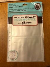 New X 2 Martha Stewart Home Office Avery Secure Top Sheet Protectors 55 X 85