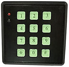 Fake Security Keypad Integrated Low Light Sensor Professional Alarm System 1ct