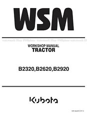 Kubota B2320 B2620 B2920 Tractor Service Workshop Manual