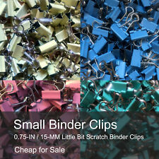 Small Binder Clips Mix Colored 075 Inch Little Bit Scratch Paper Clips 40 Pcs