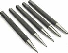 Set Of 5 Pcs Round Head Centre Center Punches- Metal-wood Working Hand Tools