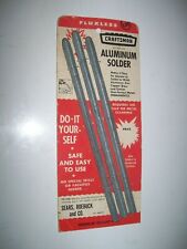 Vintage Sears Craftsman Aluminum Solder 3 Bars 7 Oz Total Wt Noc Free Shipping