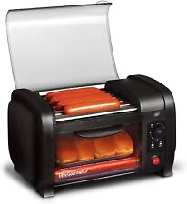 Hot Dog Roller Toaster Oven Cooker Machine Kitchen Bun Warmers Stainless Steel