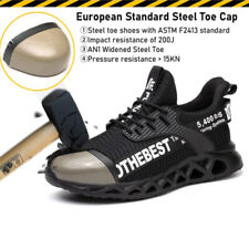 Mens Safety Work Shoes Steel Toe Cap Electric Welding Against Slide Sneakers Us