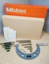 Mitutoyo No 104 137 0 6 Outside Micrometer Set With Interchangeable Anvils