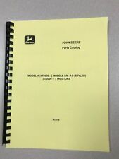John Deere Styled A Ar Amp Ao Tractor Parts Manual Free Shipping