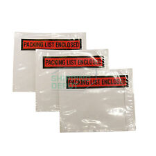 1sample 3000 45x55 Clear Red Packing List Enclosed Envelopes Pouch