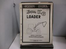Koyker K6 Loader Owners Manual