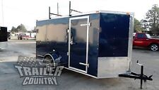 New 2022 6 X12 6 X 12 V Nose Enclosed Cargo Construction Trailer With Ladder Racks