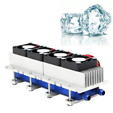 4 Chip Thermoelectric Peltier Cooler Refrigeration System Air Cooling Device 12v