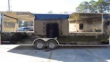 New 85x26 85 X 26 Enclosed Concession Food Vending Bbq Trailer With Porch Deck