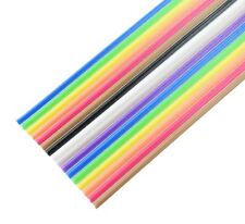 10 14 16 20 26 34 40 Way Multi Coloured Flat Ribbon Cable Wire 28awg