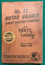 No 12 Motor Grader Master Parts Catalog Caterpillar Tractor Serial 80c1 Up