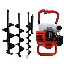 2 Stroke 52cc Gas Powered Post Hole Fence Digger Earth Auger Borer 3 Drill Bit