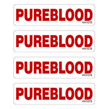 Hard Hat Pureblood Stickers 4 Pack No Mandates Vinyl Decal Tool Box Hh1078