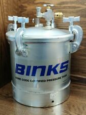 Binks 83c 220 Paint Pot Pressure Tank 28 Gallon Includes 2 Regulators Amp A Liner