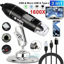8 Led 1600x Usb Digital Microscope Biological Endoscope Magnifier Camera Withstand