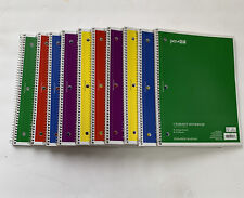 Lot Of 10 Spiral One Subject 70 Sheet Notebooks School Office College Ruled