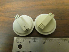 Pair Of Test Equipment Or Radio Tv Knobs Modern Style Brass Liners