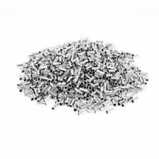 1000 Pieces Silver Tone En2508 Copper Awg 14 8x3mm Non Insulated Wire Ferrules