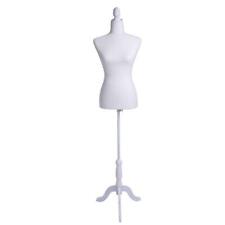 Female Mannequin Torso Dress Form Display With Tripod Stand White New