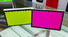 100 Blank 25 X 35 Fluorescent Burst Neon Retail Sale Signs Cards 25 Each Color