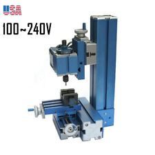 100240v Metal Mini Milling Machine Micro Diy Woodworking Power Tool Us Stock