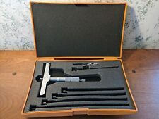Mitutoyo 0 6 Inch Depth Micrometer Set No 129 132 With Case